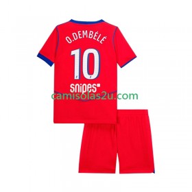 Camisolas de futebol Paris Saint-Germain Ousmane Dembele 10 Criança Equipamento 3ª 2025/26 Manga Curta
